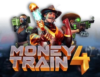 Money Train 4 slot logo by Relax Gaming at Respin Casino